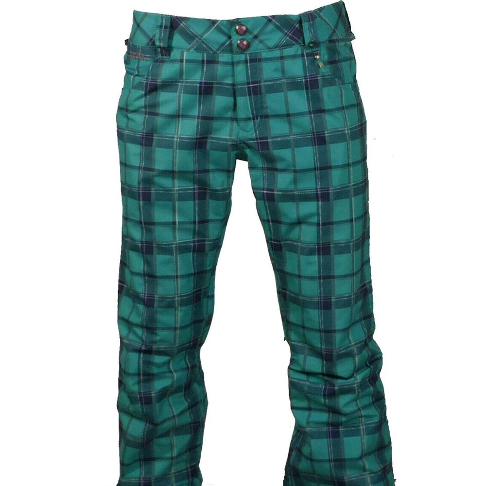Burton Green Plaid Women's Pants